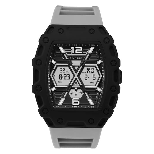 Grey Digital Analog Sports Watch 5008