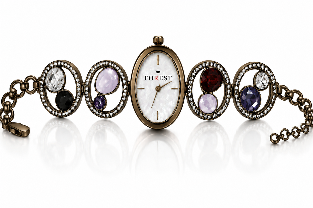 The Women’s Antique Brown Gemstone Watch