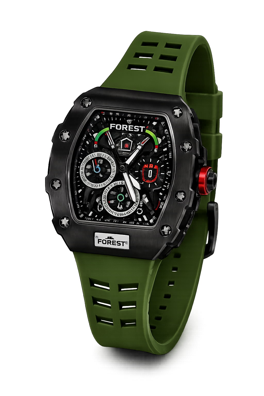 The Men’s Black & Green Racing Sports Watch