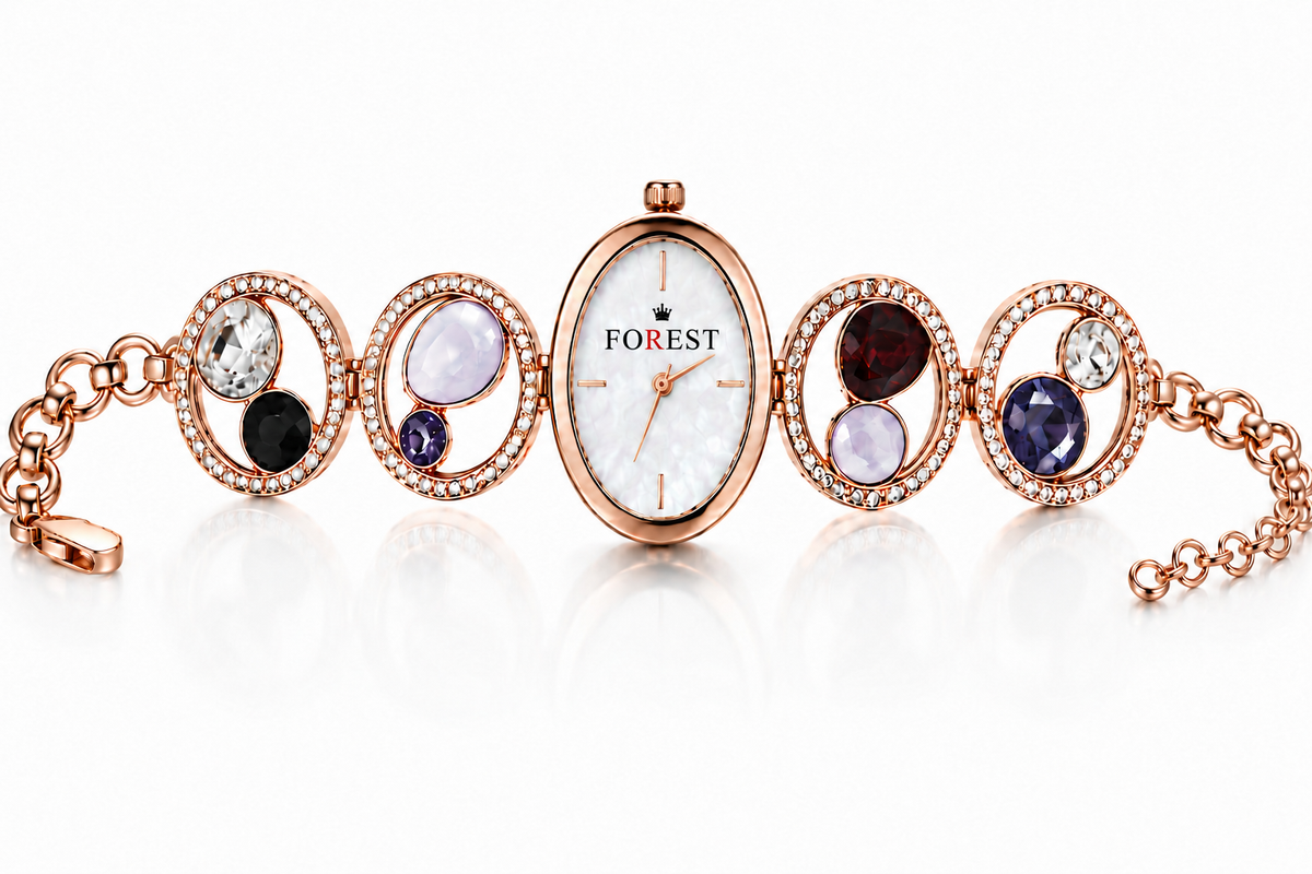 The Women’s Golden Gemstone Watch