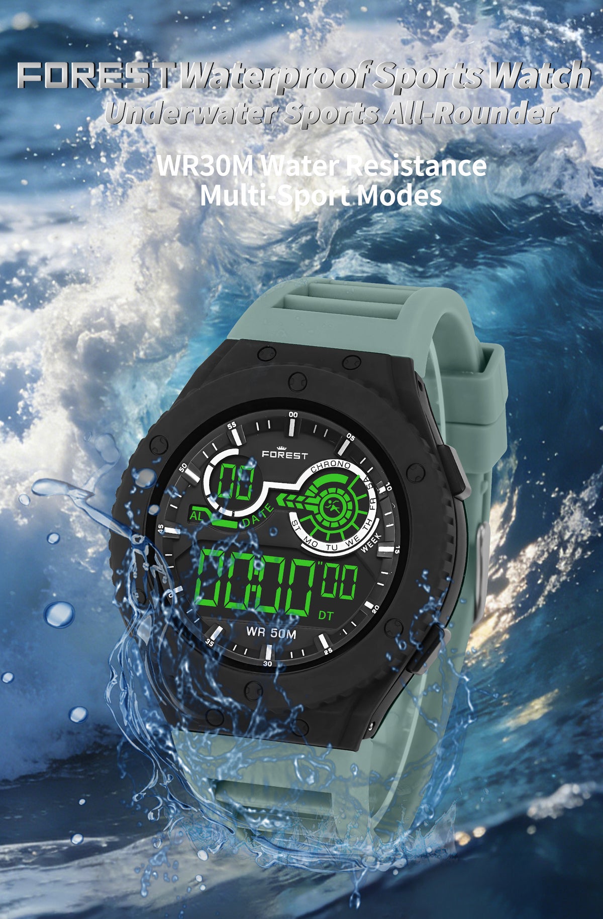Blue Digital Sports Watch 2203