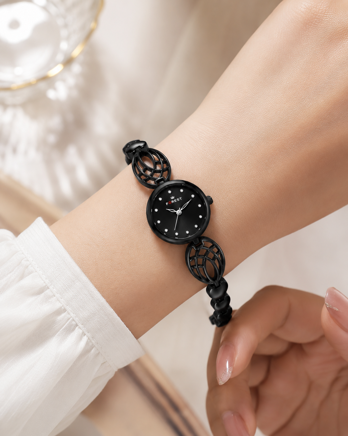 Black Noir Charm Analog Watch