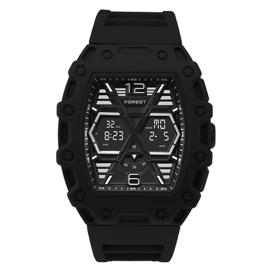 Black Digital Analog Sports Watch 5008