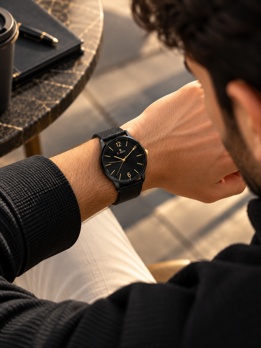 Black Gold Classic Analog Watch