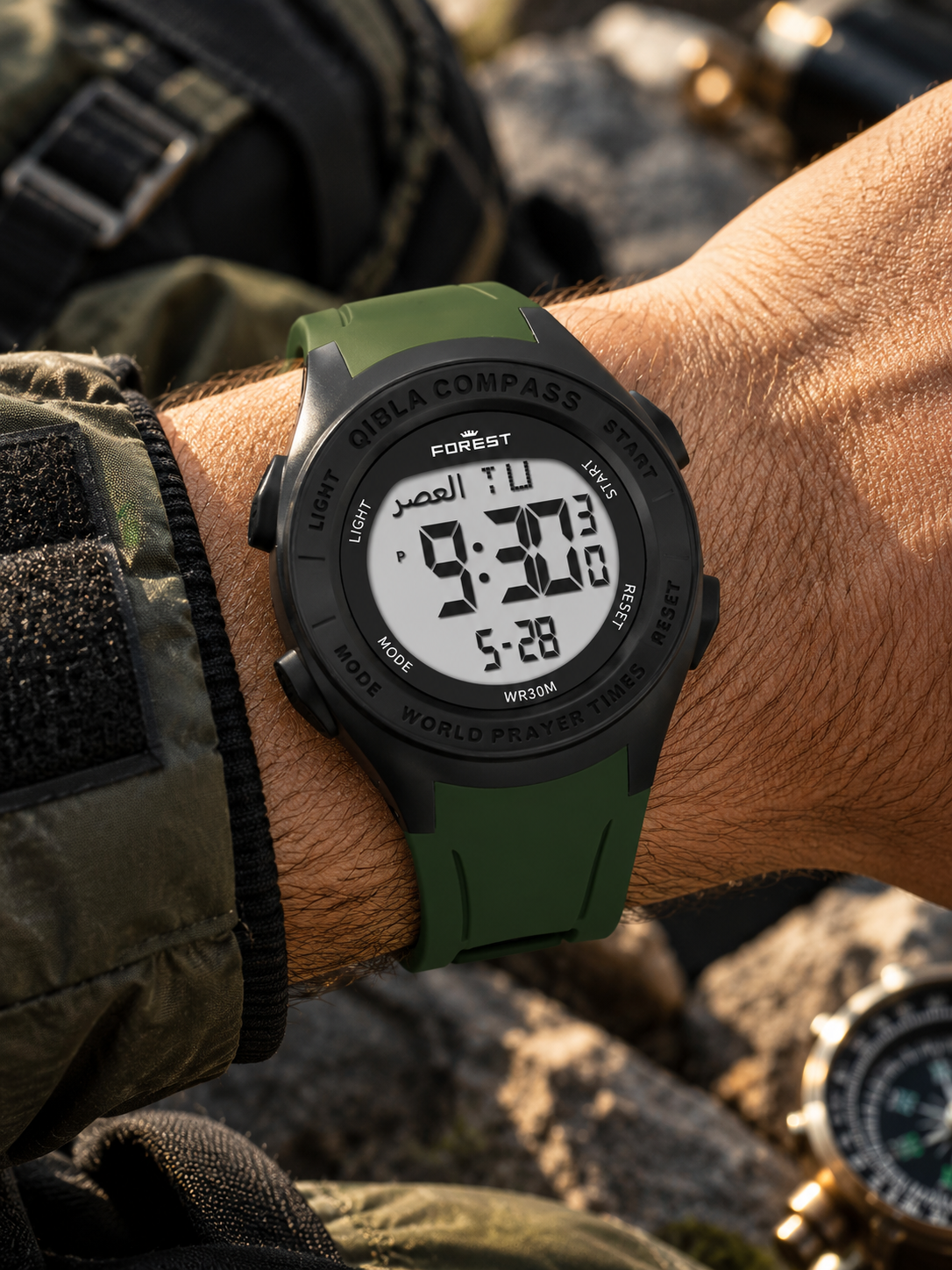 Green Digital Sports Watch 3311