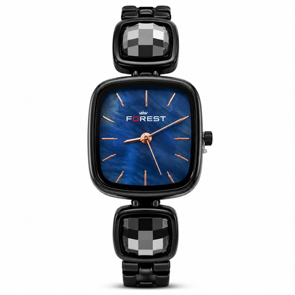 The Women’s Black Onyx Square Link Watch