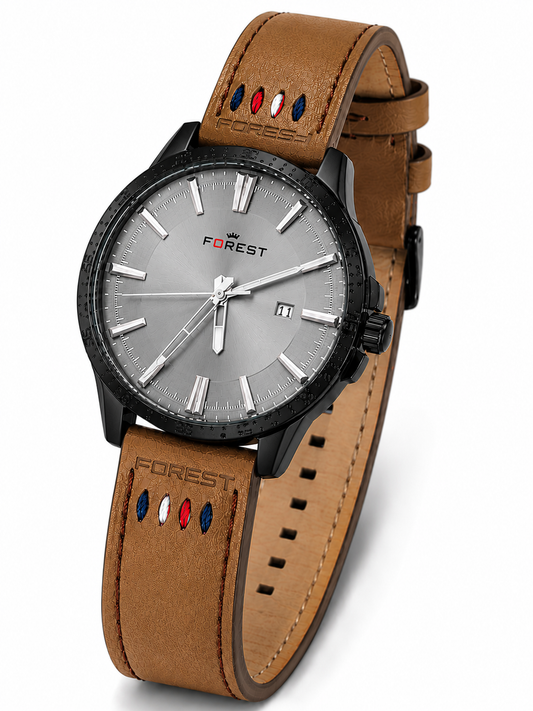 The Heritage Tan – Grey Ombre Dial & Tan Strap