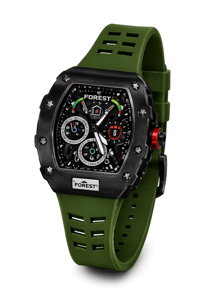 The Men’s Black & Green Racing Sports Watch
