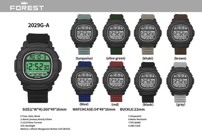 Blue Digital Sports Watch 2029