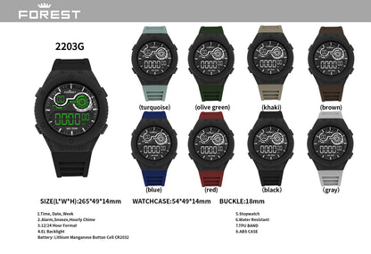 Blue Digital Sports Watch 2203