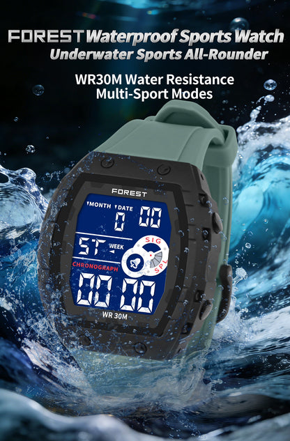 Black Digital Sports Watch 2209