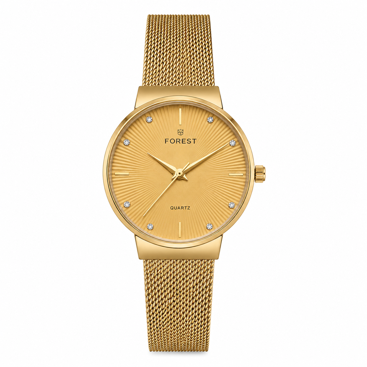Women’s Gold Mesh Strap Analog Watch