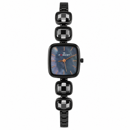 The Women’s Black Onyx Square Link Watch