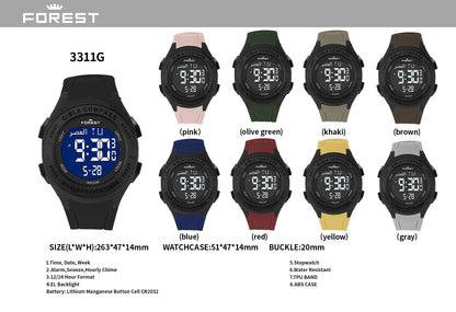 Green Digital Sports Watch 3311