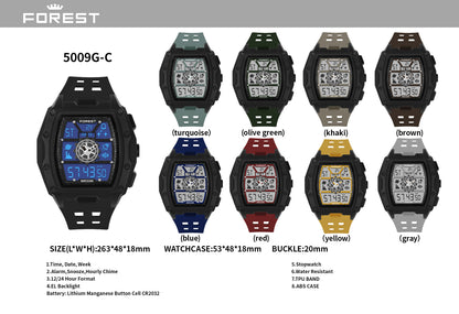 Black Digital Sports Watch 5009