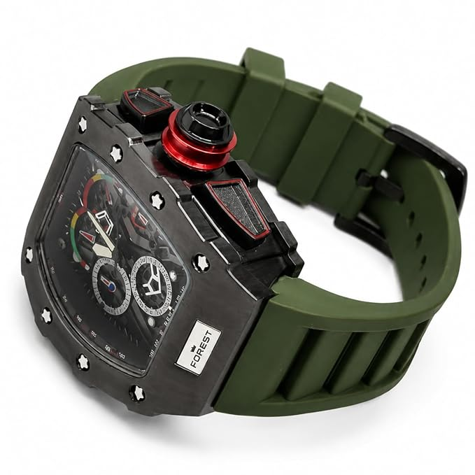 The Men’s Black & Green Racing Sports Watch