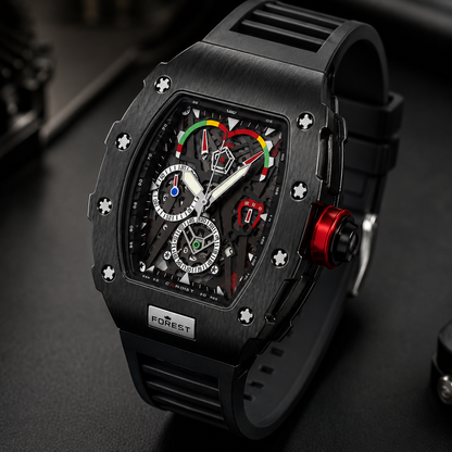Black Chronograph Sports Analog Watch