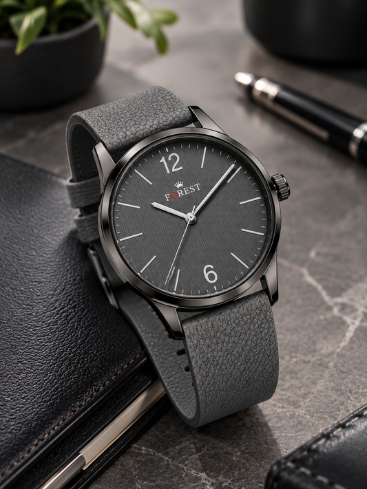 Grey Classic Analog Watch