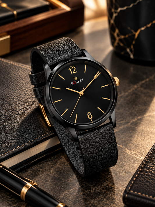 Black Gold Classic Analog Watch