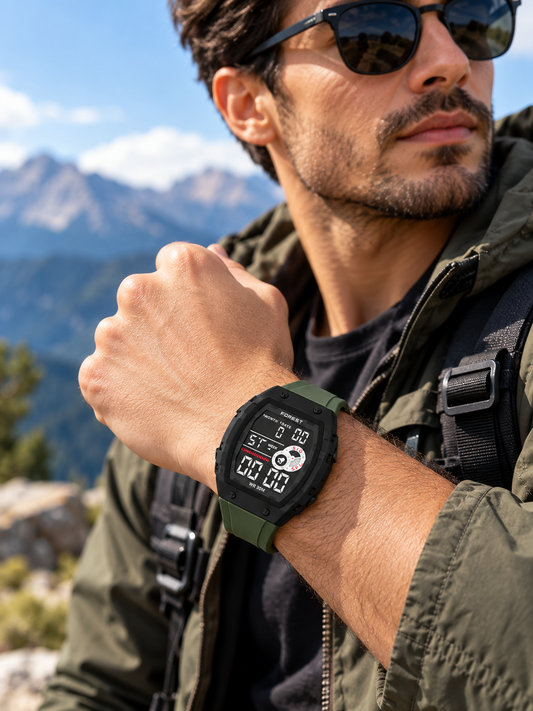 Green Digital Sports Watch 2209