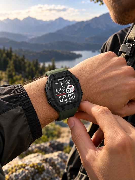 Green Digital Sports Watch 2209