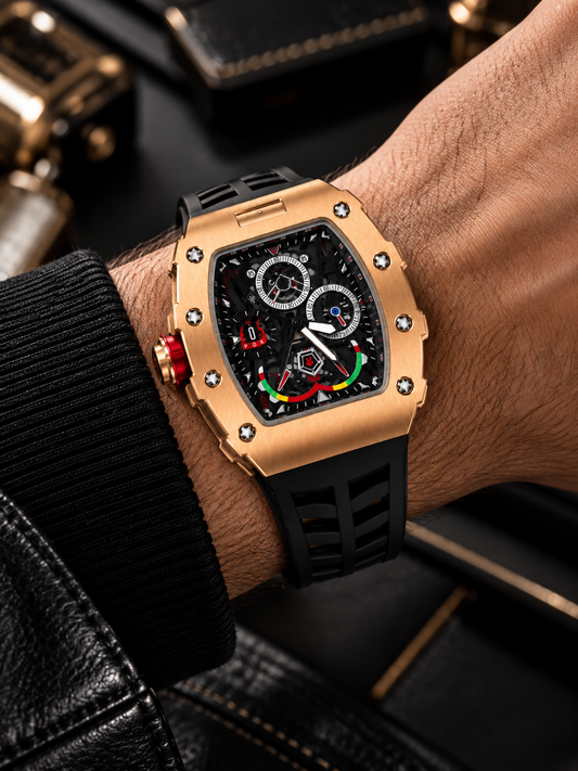 Luxury Gold Chronograph Sports Analog Watch