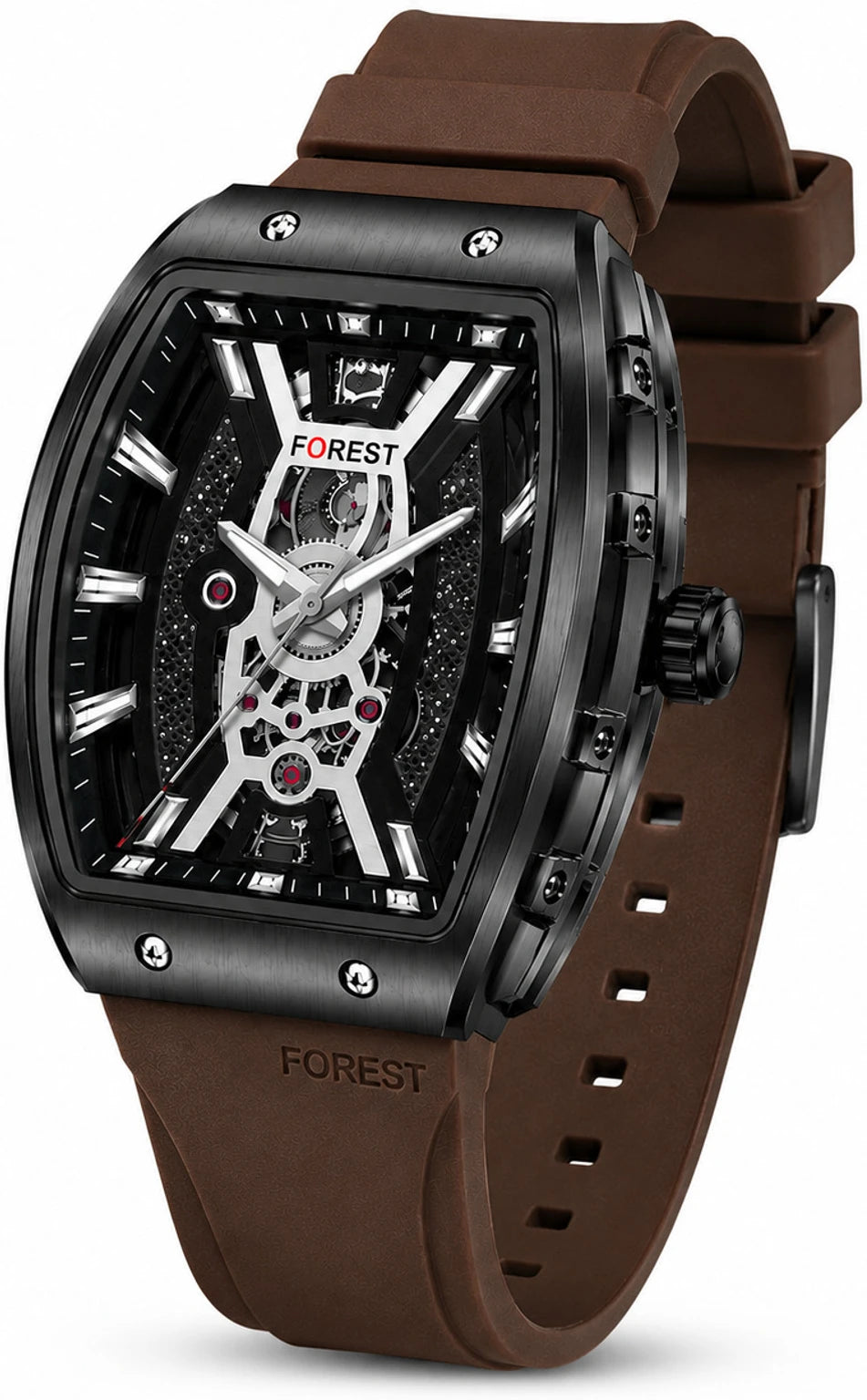 Brown Strap Analog Watch