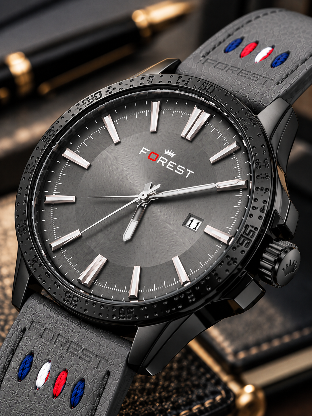 The Heritage Grey – Dark Grey Dial & Grey Strap