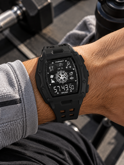 Black Digital Sports Watch 5009